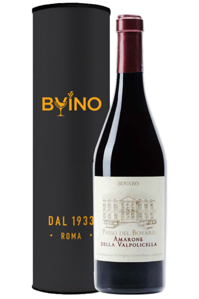 Amarone Della Valpolicella Classico DOCG Passo Del Bovaro 2020 + 1 Tubo Regalo Bernabei