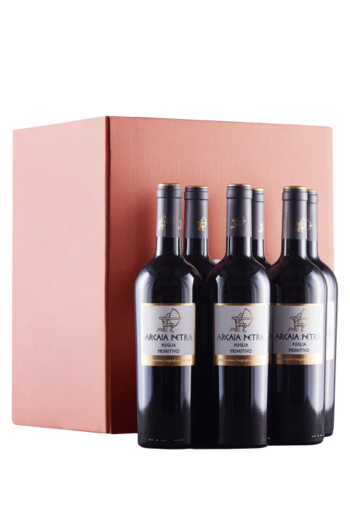 Confezione 6 bottiglie Puglia Primitivo Arcaia Petra