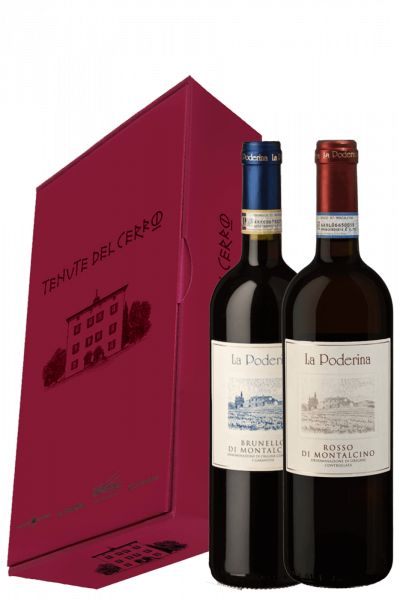Brunello La Poderina 2018 + Rosso La Poderina 2022 Tenute Del Cerro (Confezione Regalo)