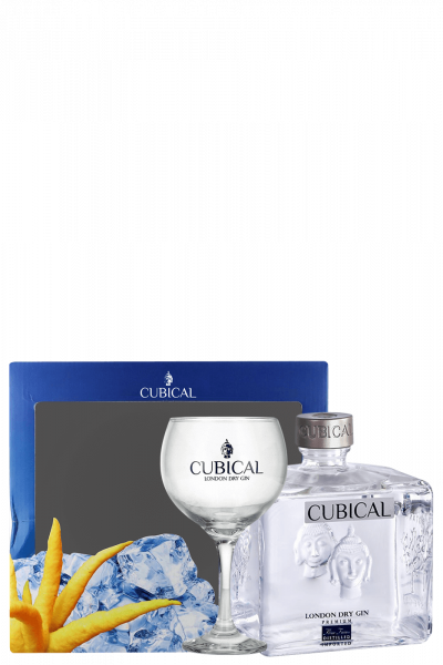 Gin Cubical Premium 70cl (Confezione Con Bicchiere)