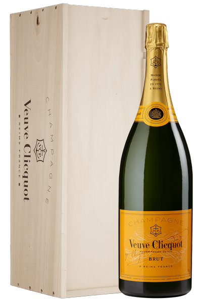 Brut Yellow Label Veuve Clicquot 3Litri (J+®roboam Cassetta in Legno)