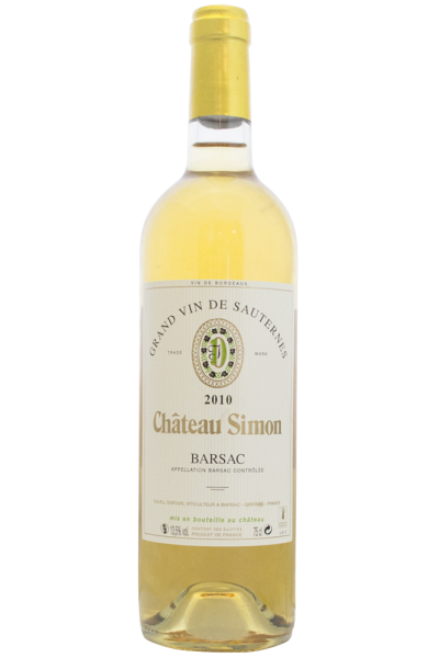 Barsac AOC Grand Vin De Sauternes 2019 Ch+óteau Simon