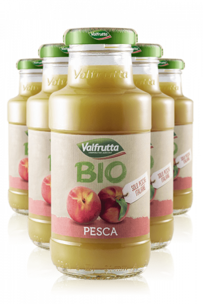 Succo Di Frutta BIO Valfrutta Pesca Cassa Da 24 Bottiglie x 20cl