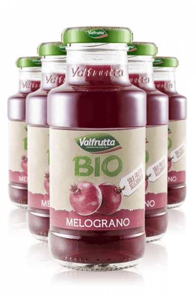 Succo Di Frutta BIO Valfrutta Melograno Cassa Da 24 Bottiglie x 20cl