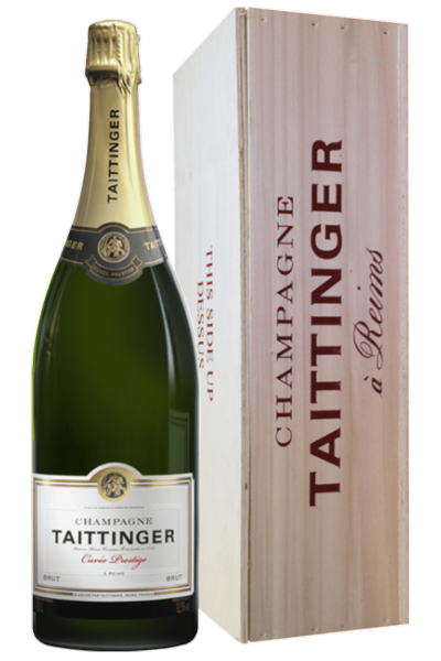 Cuv+®e Prestige Brut Taittinger 3Litri (J+®roboam Cassetta in Legno)