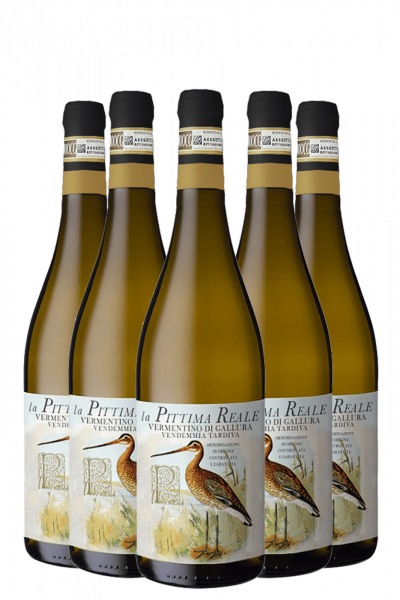 6 Bottiglie Vermentino Di Gallura DOCG Vendemmia Tardiva 2021 La Pittima Reale