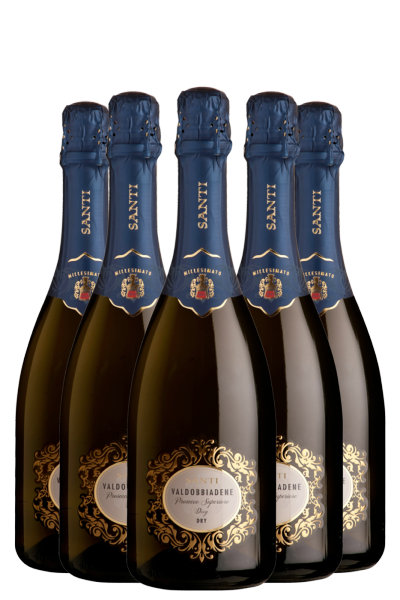 6 Bottiglie Prosecco Di Valdobbiadene Superiore DOCG Dry 2023 Santi