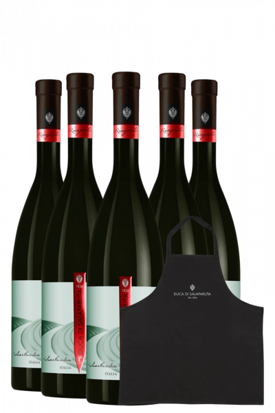 6 Bottiglie Vermentino Sentiero Del Vento 2022 Duca Di Salaparuta + OMAGGIO 1 grembiule Duca Di Salaparuta