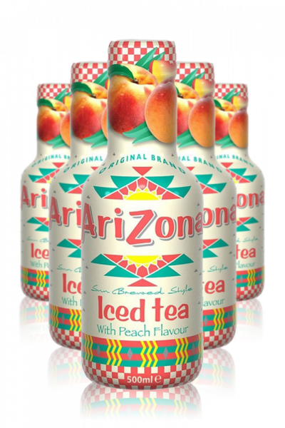 Tè AriZona Iced Pesca Cassa da 6 bottiglie x 50cl