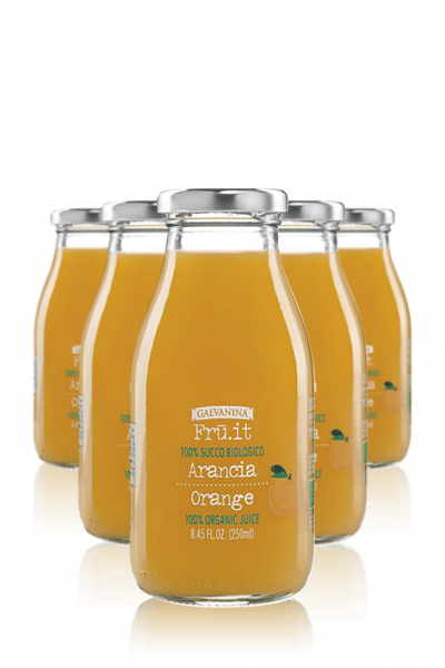 Succo di Frutta Arancia Bio Galvanina Cassa Da 12 Bottiglie x 25cl