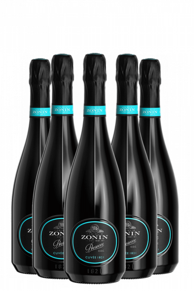 6 Bottiglie Prosecco DOC Cuvée 1821 Brut Zonin