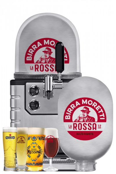 Spillatore per Fusto Blade 8 LT + 2 Fusti Blade Moretti La Rossa 8 Litri + Starter Kit